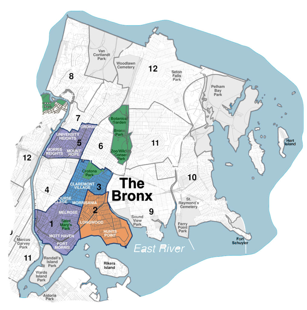 South Bronx Map